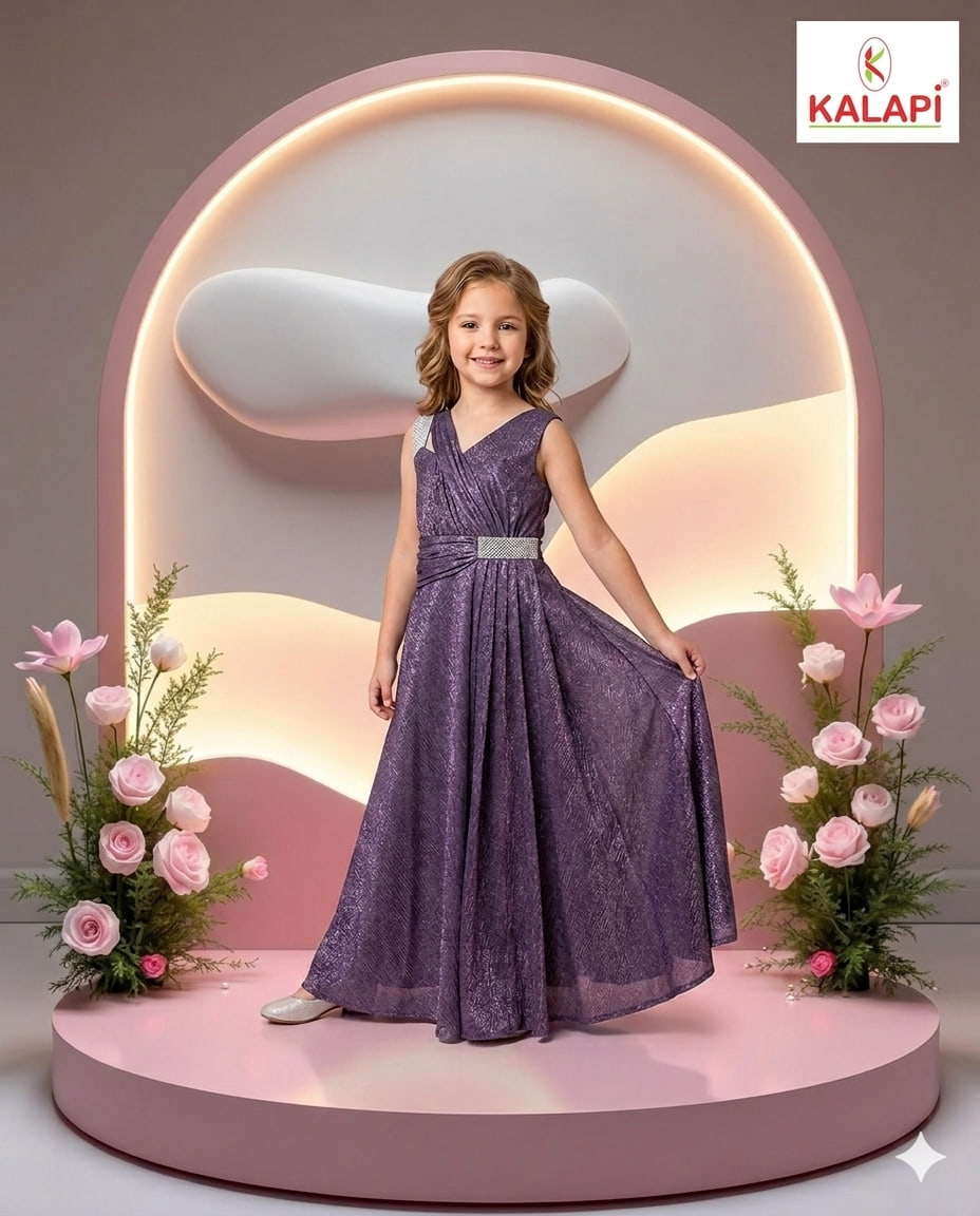 Girls Gowns look 1, girls party gown at Kalapi Fashions, Borivali West, Mumbai