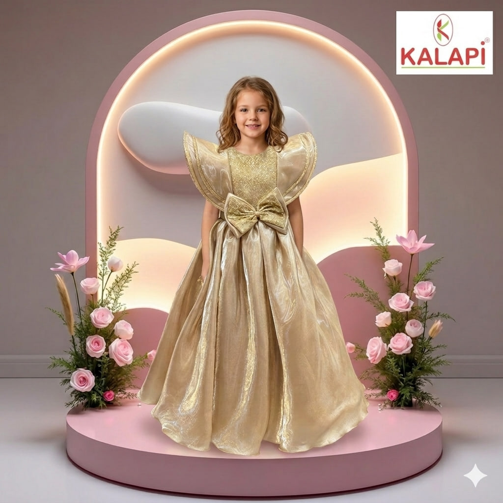 Girls Gowns look 13, girls party gown at Kalapi Fashions, Borivali West, Mumbai