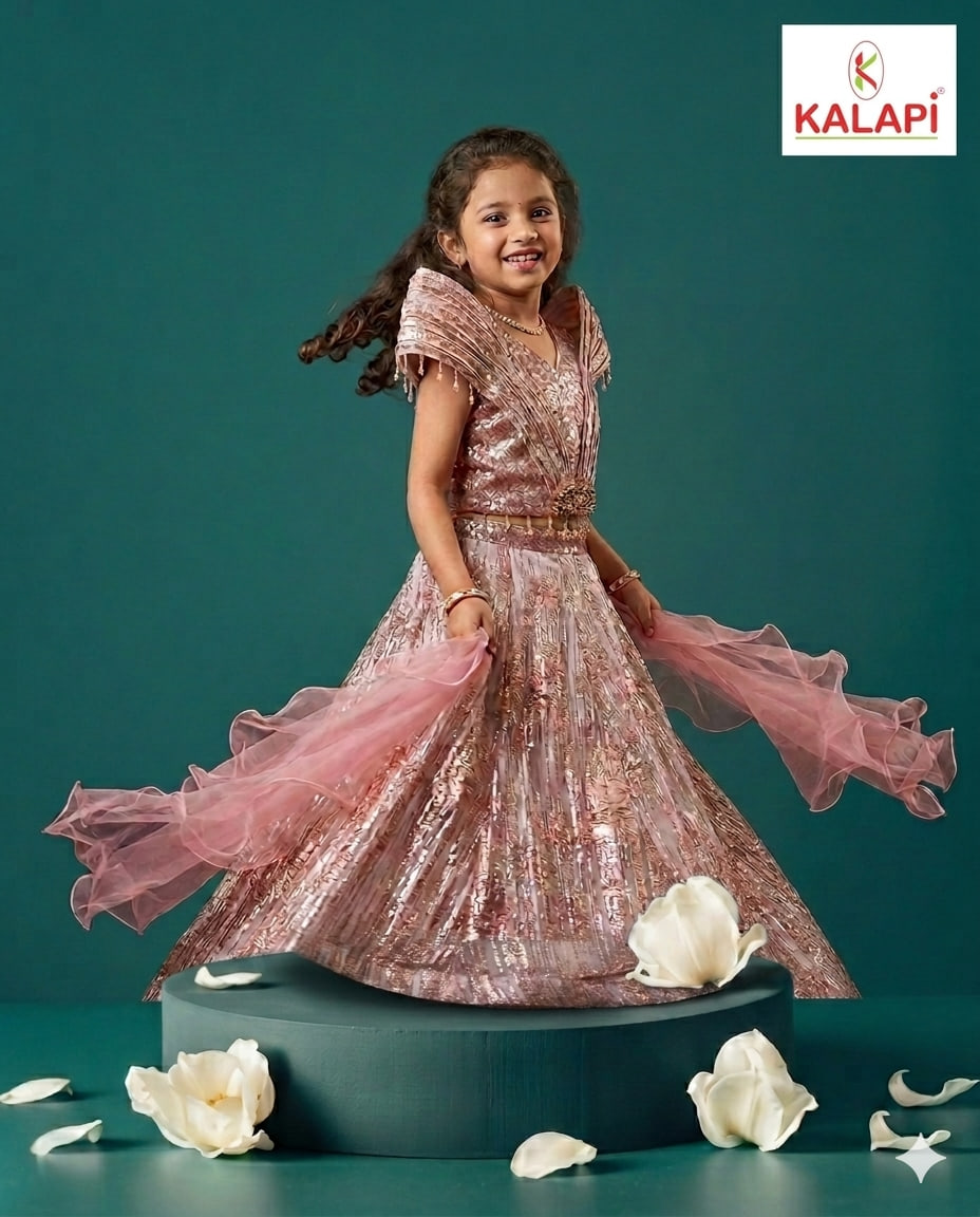 Kids Lehengas look 3, kids lehenga at Kalapi Fashions, Borivali West, Mumbai