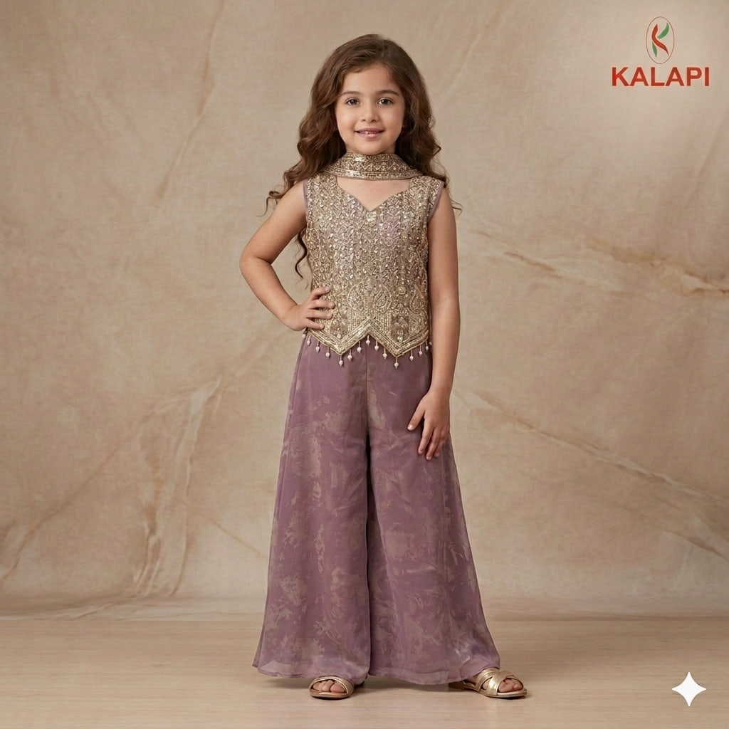 Kids Palazzo Sets look 3, kids palazzo set at Kalapi Fashions, Borivali West, Mumbai