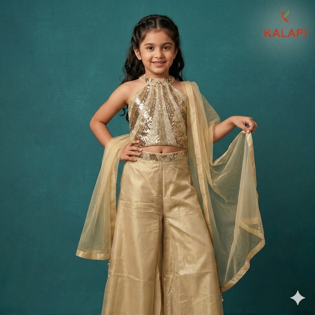 Kids Palazzo Sets look 6, kids palazzo set at Kalapi Fashions, Borivali West, Mumbai