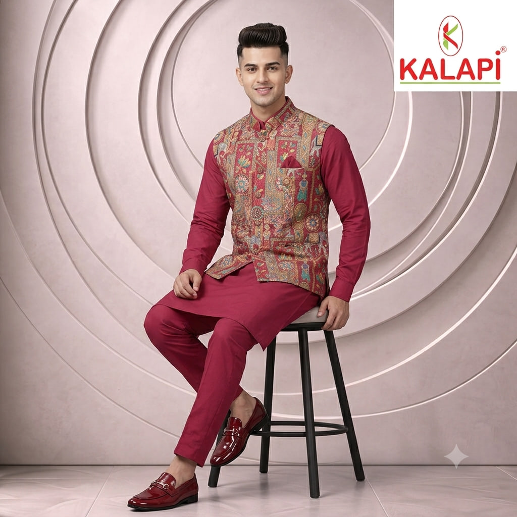 Indo-Western & Suits look 1, indo western and suits for men at Kalapi Fashions, Borivali West, Mumbai