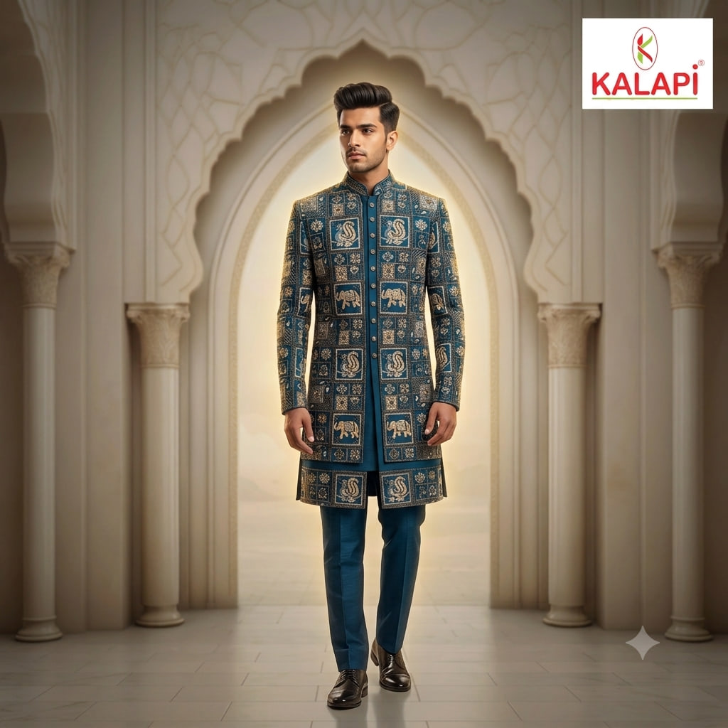 Indo-Western & Suits look 10, indo western and suits for men at Kalapi Fashions, Borivali West, Mumbai