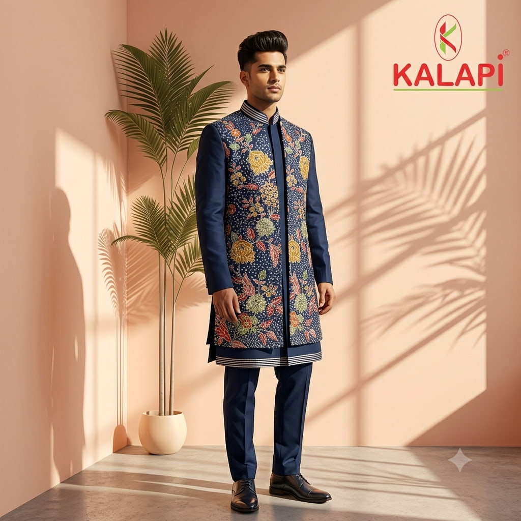 Indo-Western & Suits look 11, indo western and suits for men at Kalapi Fashions, Borivali West, Mumbai