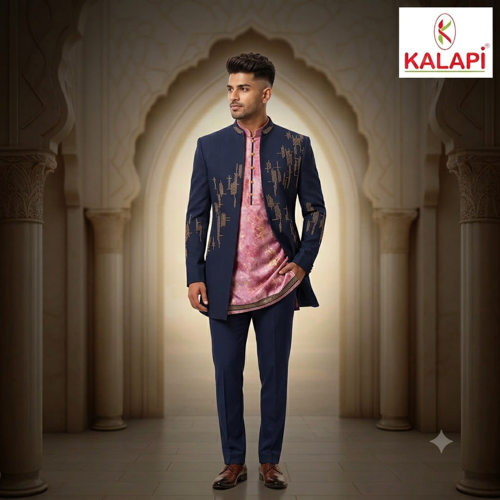 Indo-Western & Suits look 19, indo western and suits for men at Kalapi Fashions, Borivali West, Mumbai