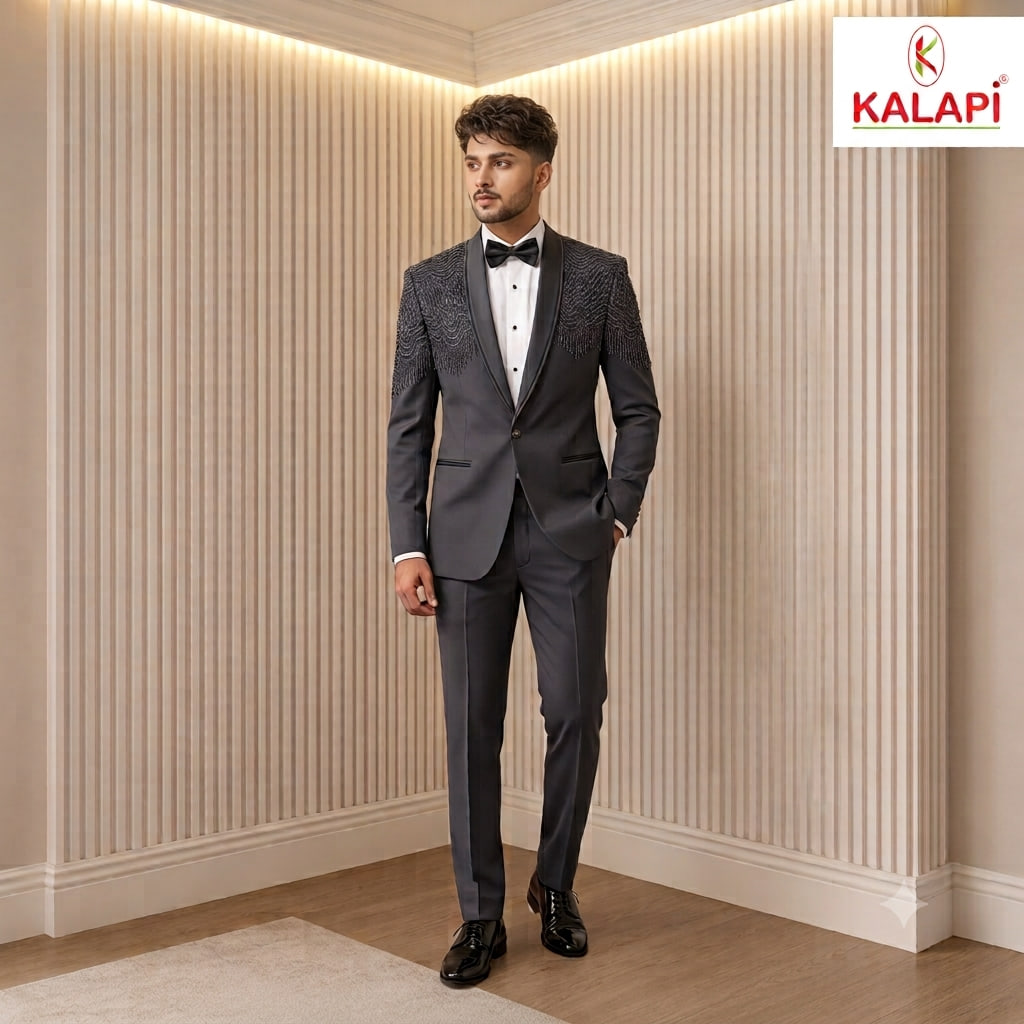 Indo-Western & Suits look 21, indo western and suits for men at Kalapi Fashions, Borivali West, Mumbai