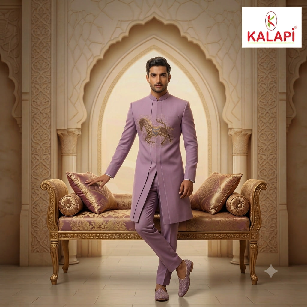 Indo-Western & Suits look 23, indo western and suits for men at Kalapi Fashions, Borivali West, Mumbai