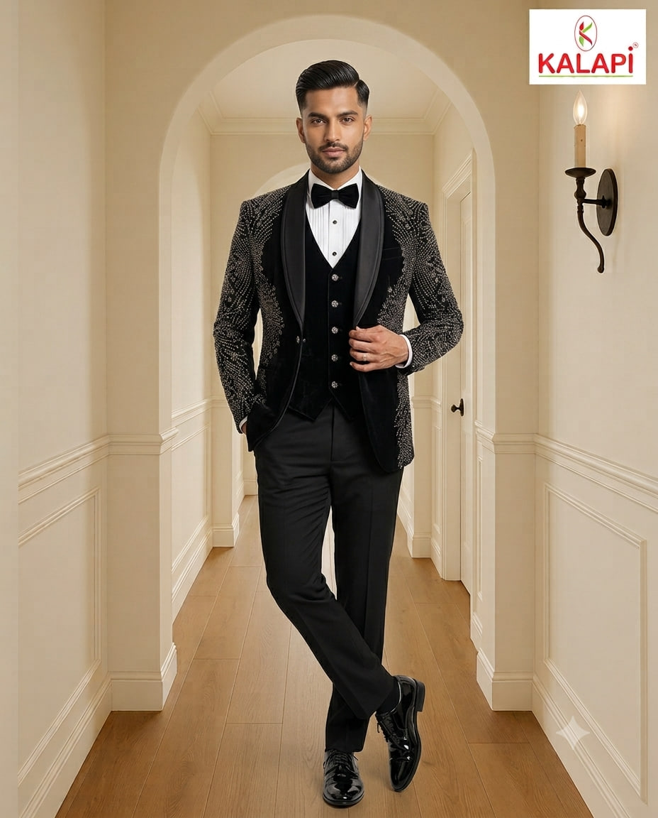 Indo-Western & Suits look 27, indo western and suits for men at Kalapi Fashions, Borivali West, Mumbai