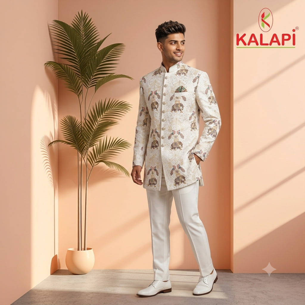 Indo-Western & Suits look 29, indo western and suits for men at Kalapi Fashions, Borivali West, Mumbai