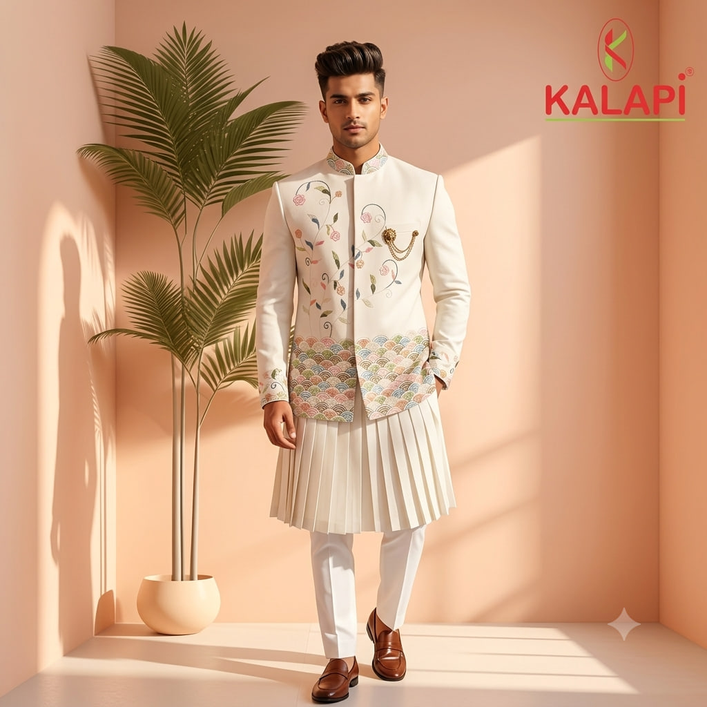 Indo-Western & Suits look 30, indo western and suits for men at Kalapi Fashions, Borivali West, Mumbai