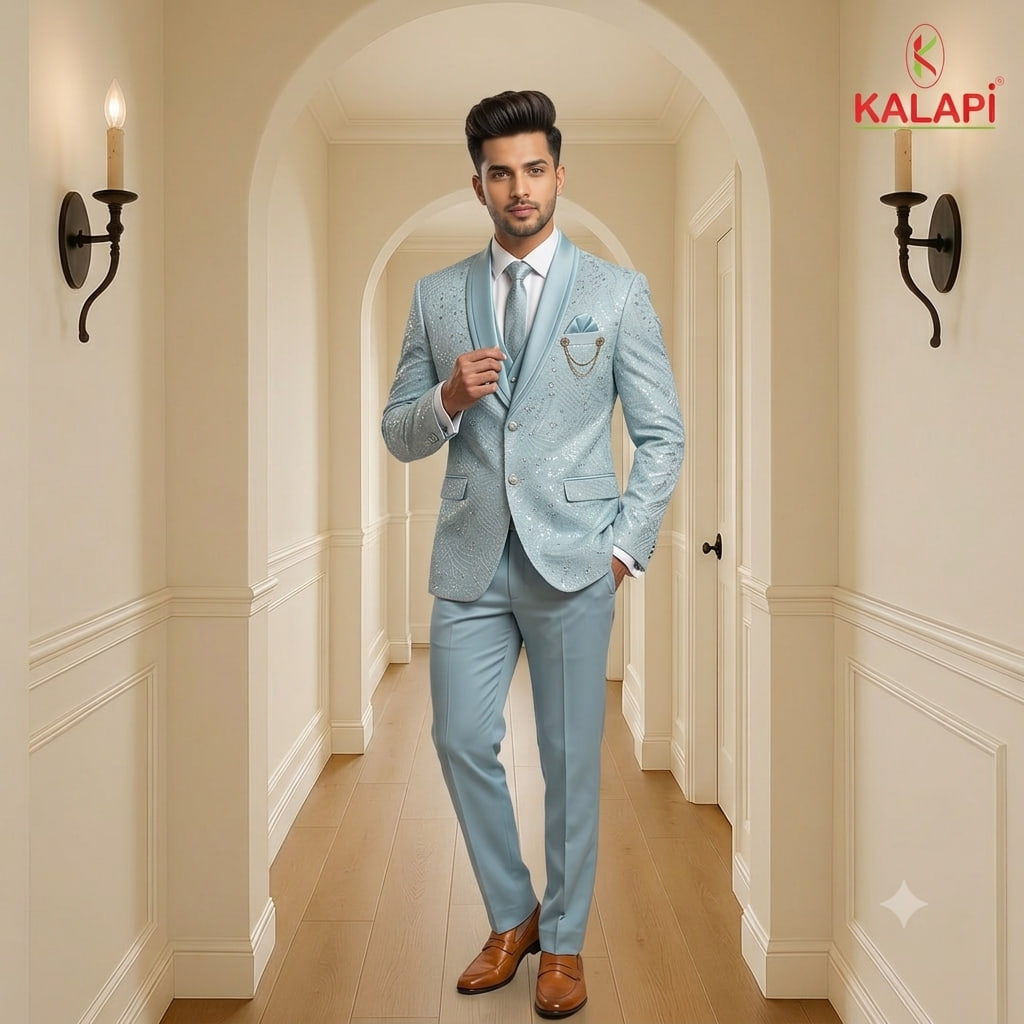 Indo-Western & Suits look 32, indo western and suits for men at Kalapi Fashions, Borivali West, Mumbai