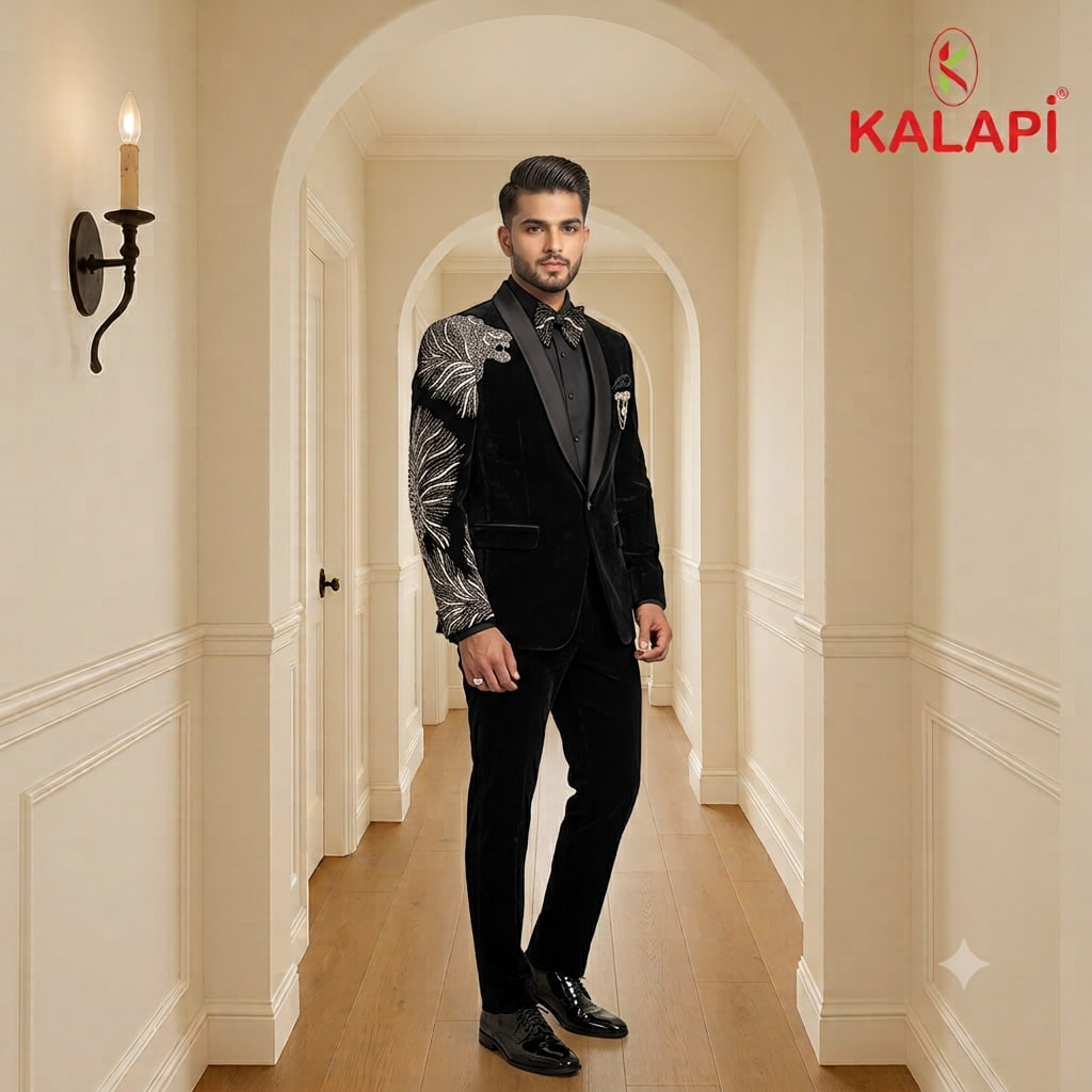 Indo-Western & Suits look 33, indo western and suits for men at Kalapi Fashions, Borivali West, Mumbai