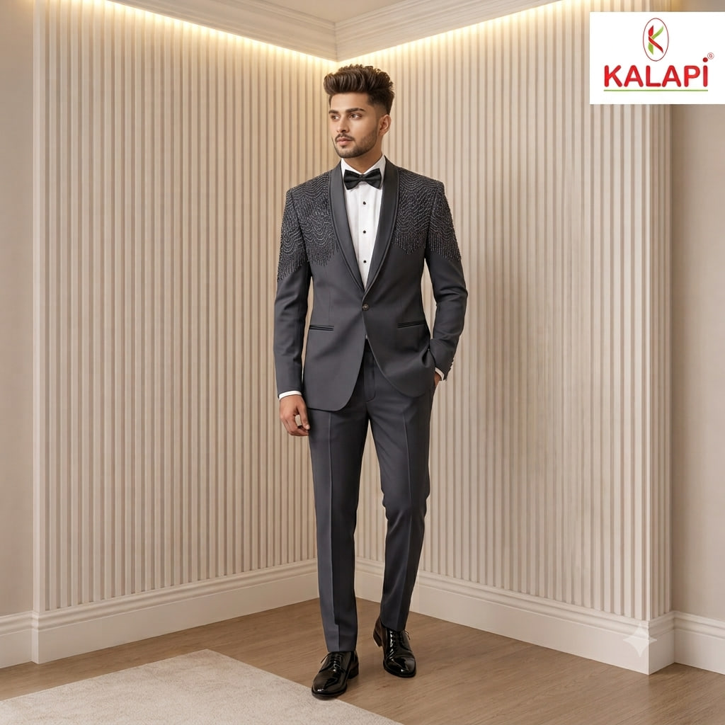 Indo-Western & Suits look 35, indo western and suits for men at Kalapi Fashions, Borivali West, Mumbai