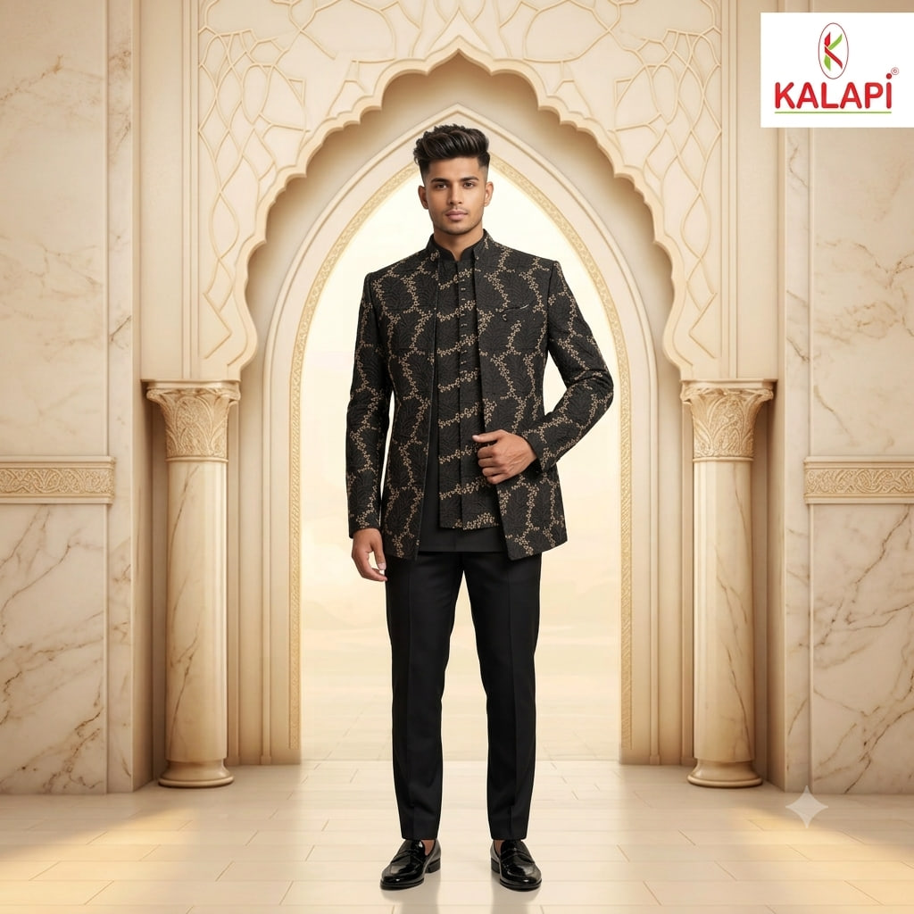 Indo-Western & Suits look 37, indo western and suits for men at Kalapi Fashions, Borivali West, Mumbai