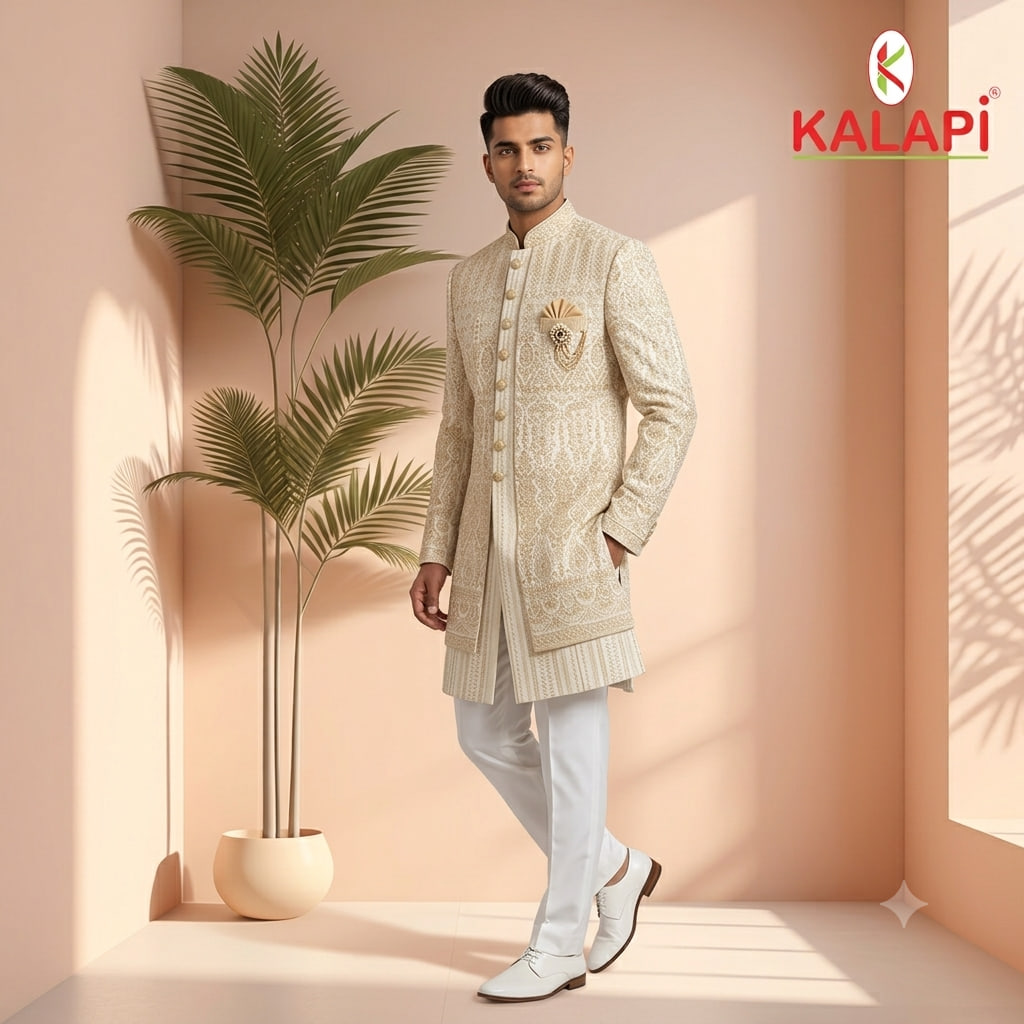 Indo-Western & Suits look 39, indo western and suits for men at Kalapi Fashions, Borivali West, Mumbai