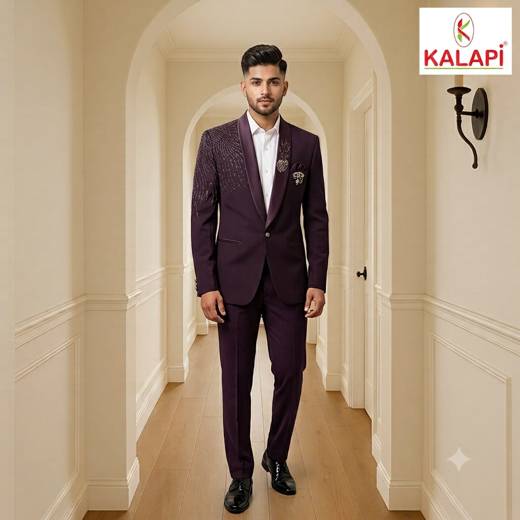 Indo-Western & Suits look 44, indo western and suits for men at Kalapi Fashions, Borivali West, Mumbai