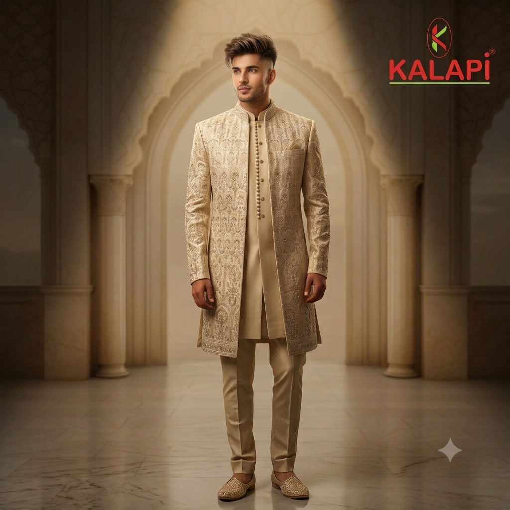 Indo-Western & Suits look 46, indo western and suits for men at Kalapi Fashions, Borivali West, Mumbai