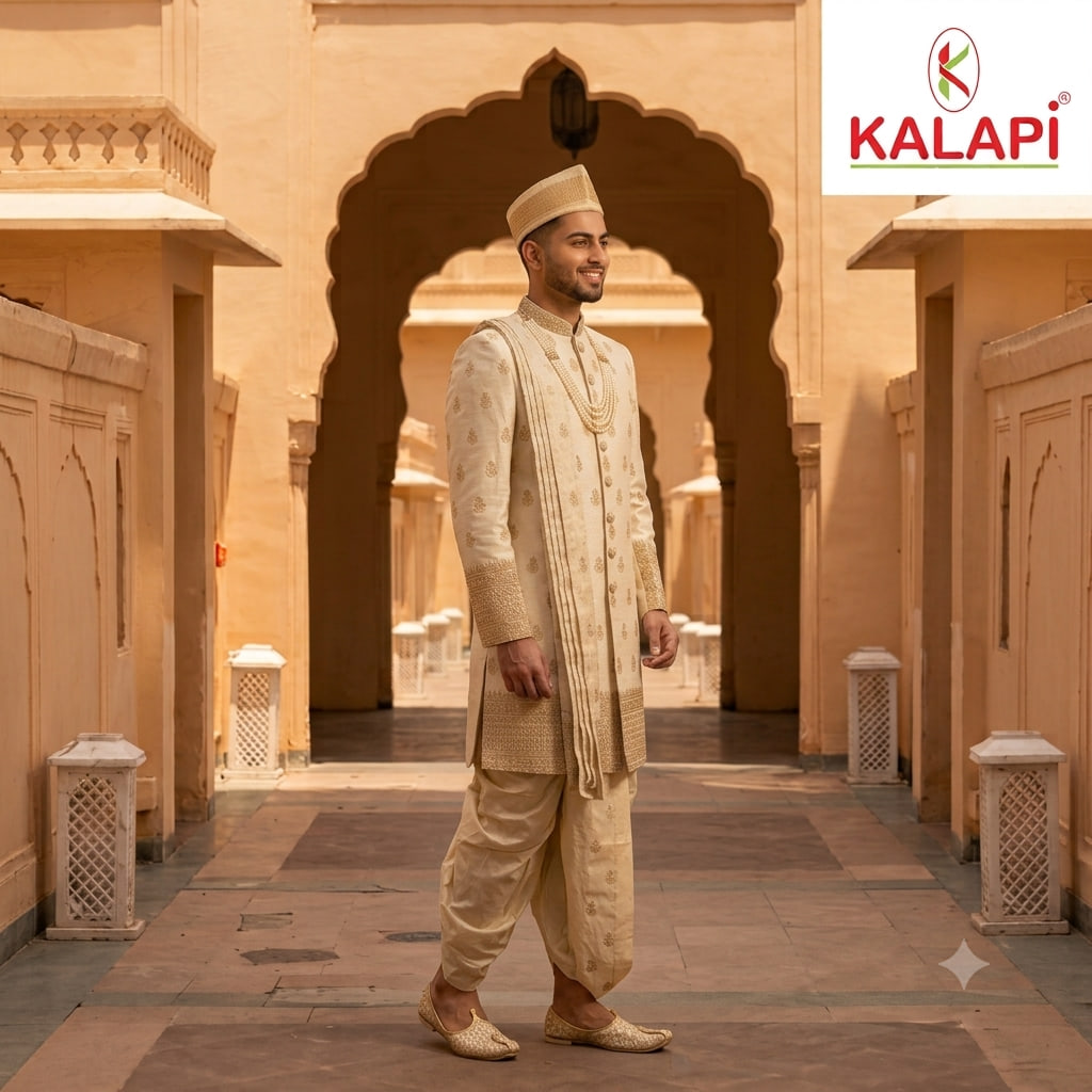 Sherwanis look 4, sherwani at Kalapi Fashions, Borivali West, Mumbai