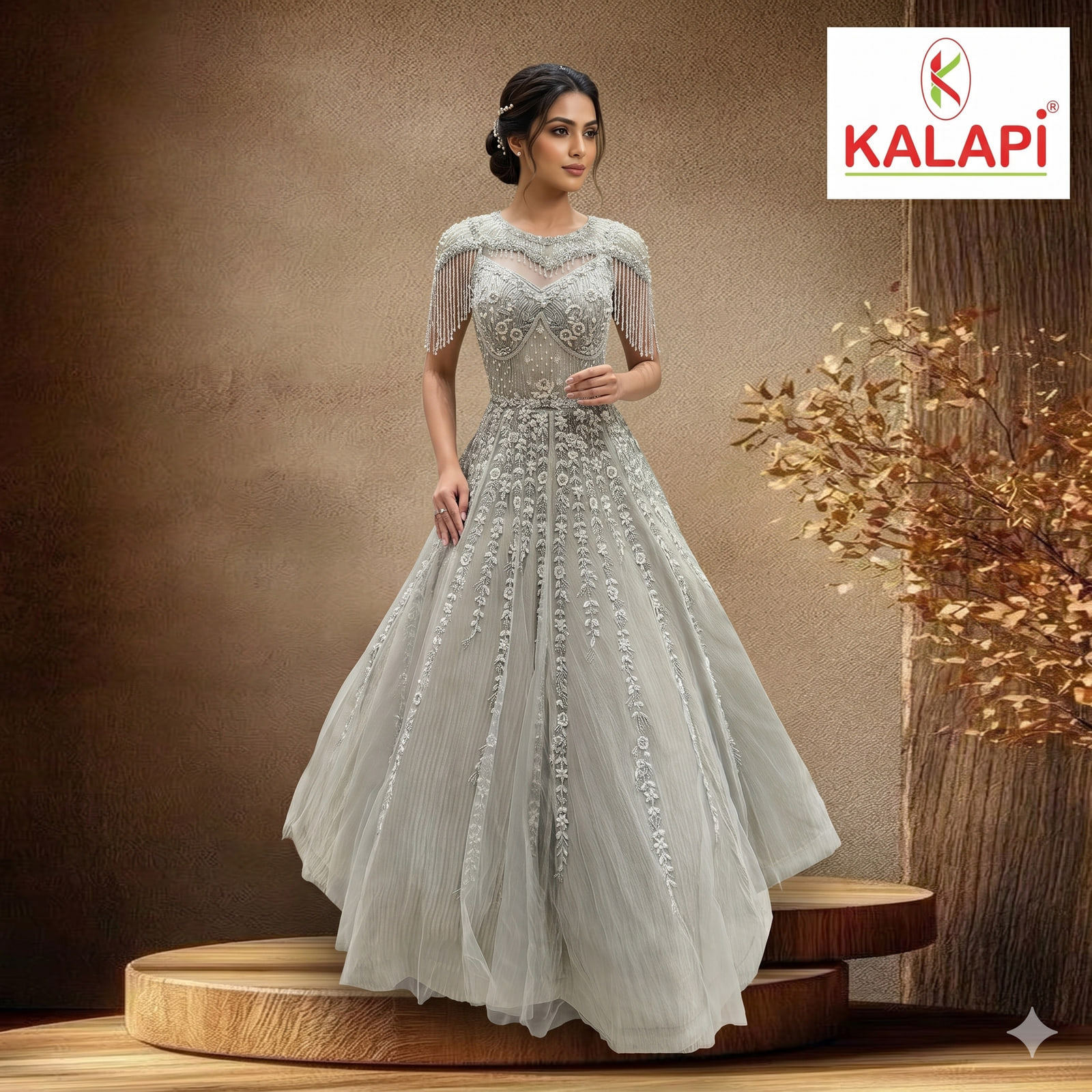Gowns look 4, designer gown at Kalapi Fashions, Borivali West, Mumbai