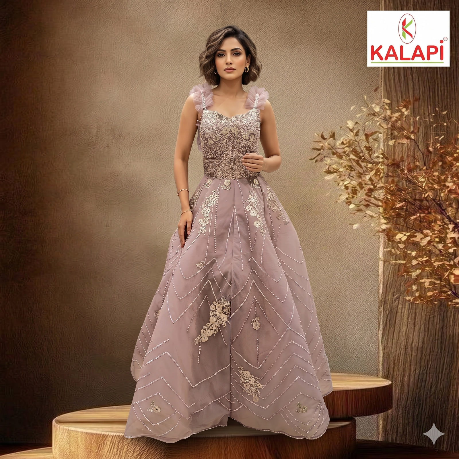 Gowns look 6, designer gown at Kalapi Fashions, Borivali West, Mumbai