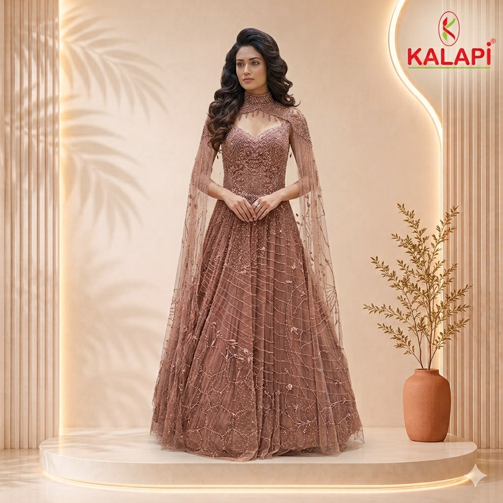 Gowns look 8, designer gown at Kalapi Fashions, Borivali West, Mumbai