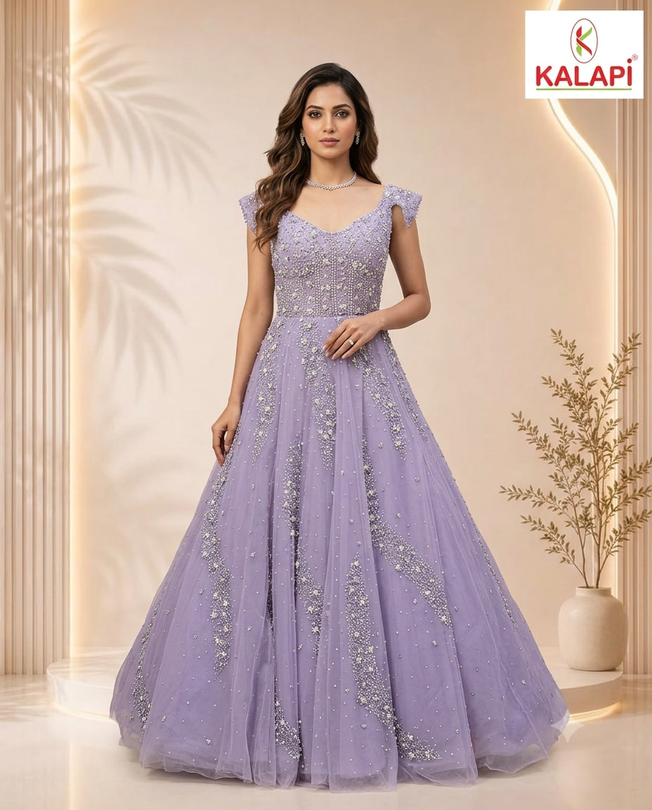 Gowns look 08, designer gown at Kalapi Fashions, Borivali West, Mumbai
