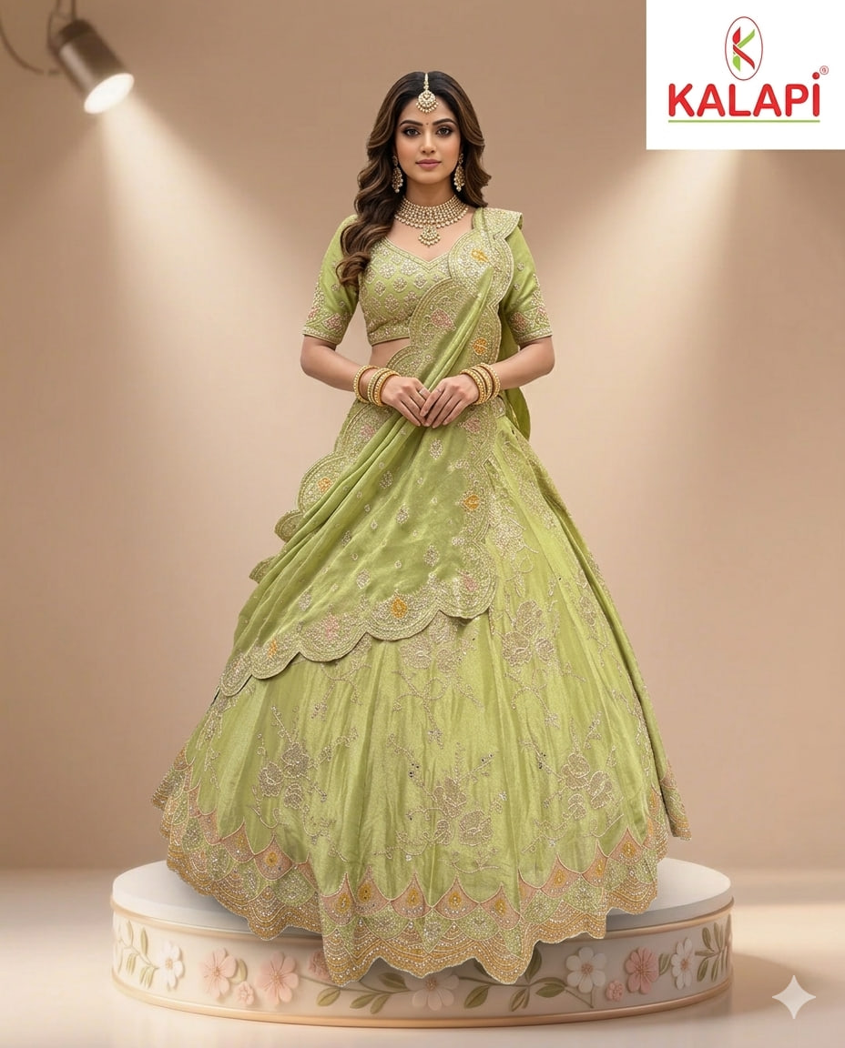 Heavy Lehengas look 1, heavy lehenga at Kalapi Fashions, Borivali West, Mumbai
