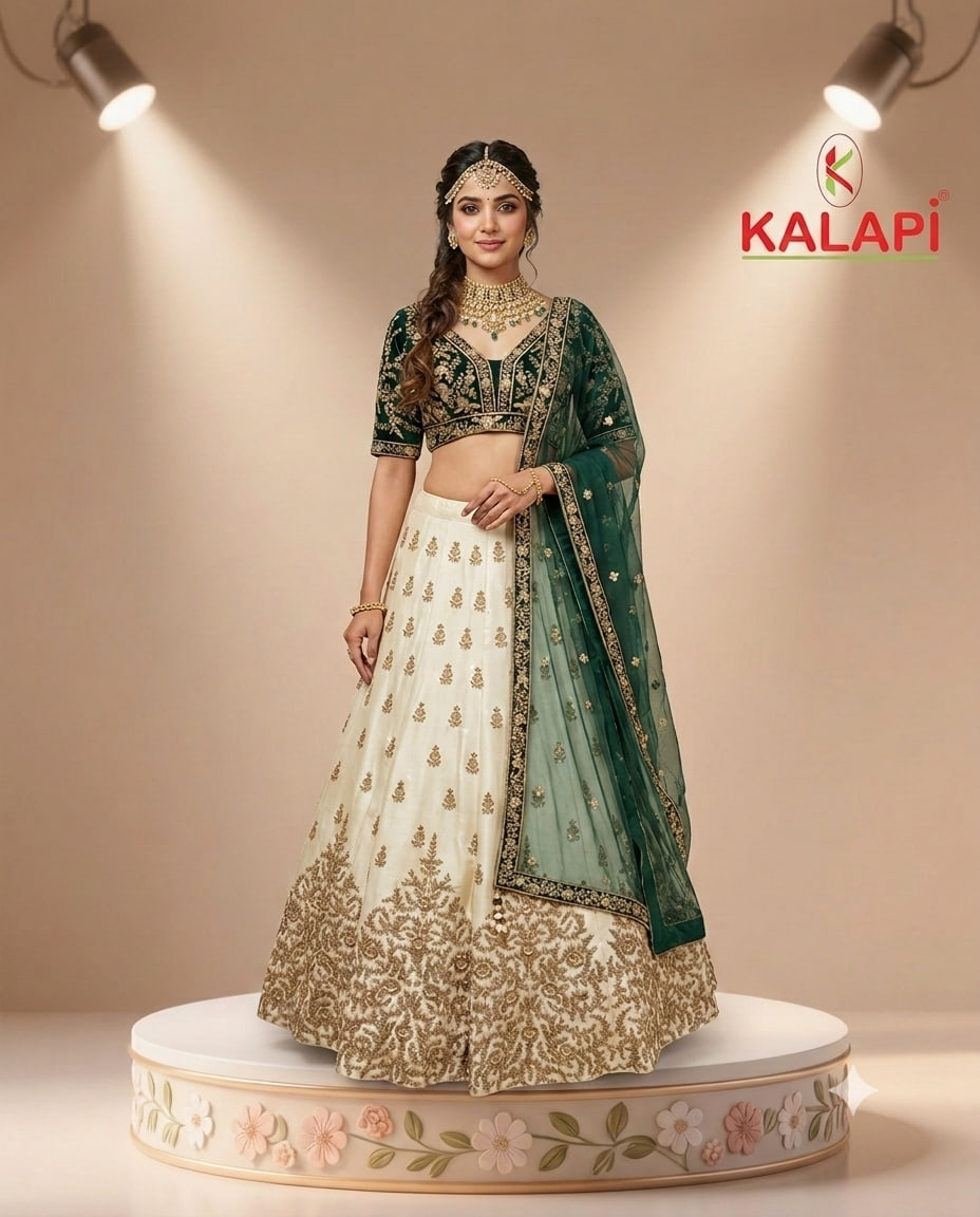 Heavy Lehengas look 12, heavy lehenga at Kalapi Fashions, Borivali West, Mumbai