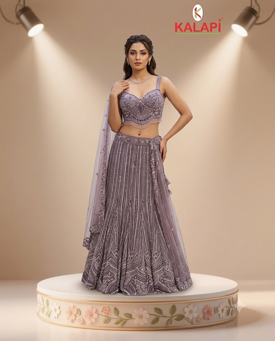 Heavy Lehengas look 15, heavy lehenga at Kalapi Fashions, Borivali West, Mumbai