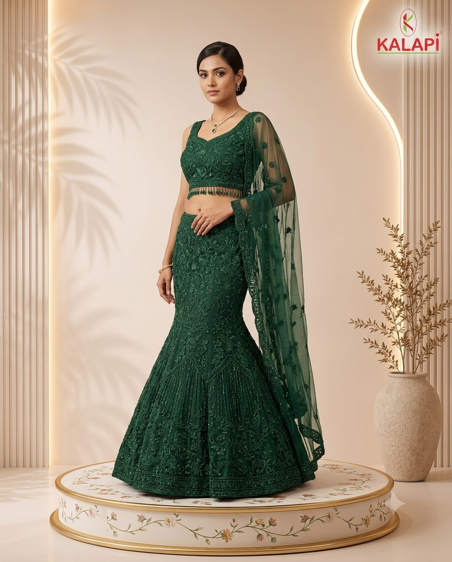 Heavy Lehengas look 16, heavy lehenga at Kalapi Fashions, Borivali West, Mumbai