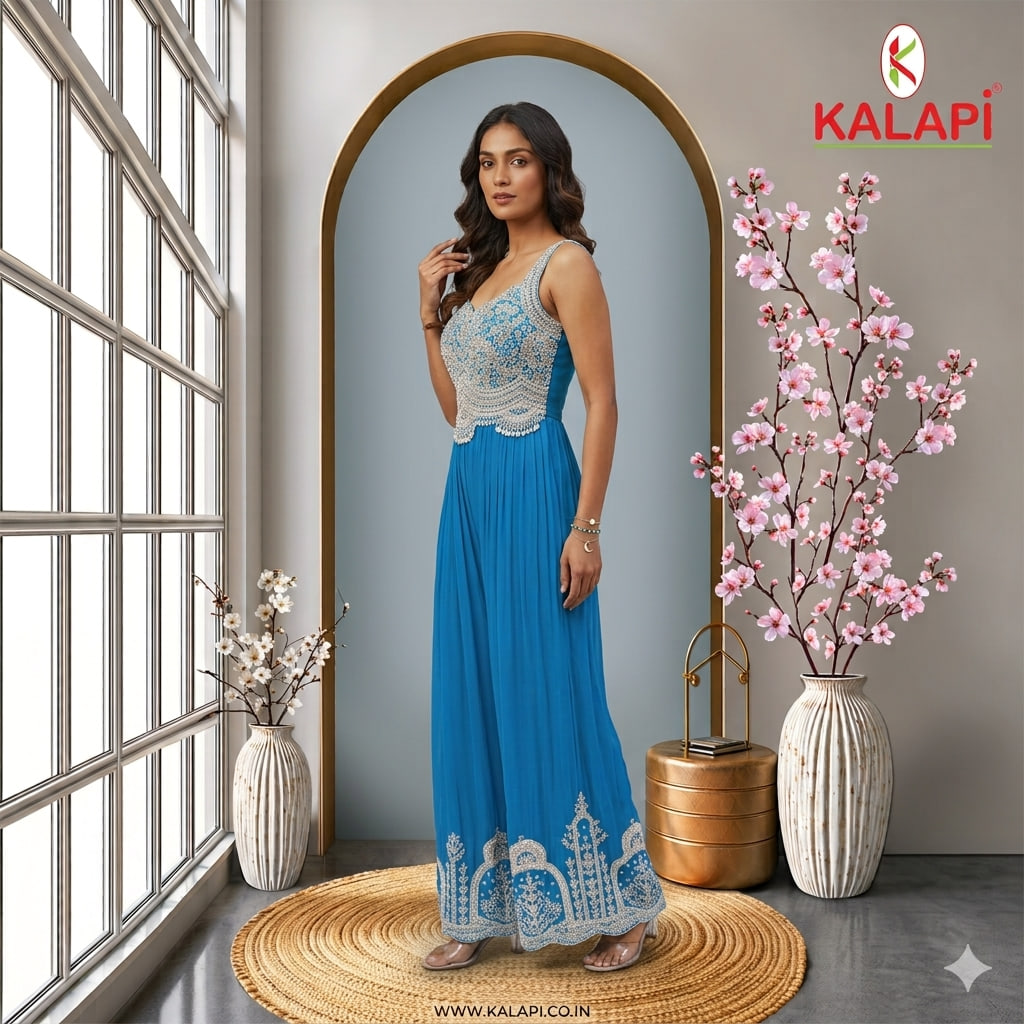 Jumpsuits look 2, ethnic jumpsuit at Kalapi Fashions, Borivali West, Mumbai