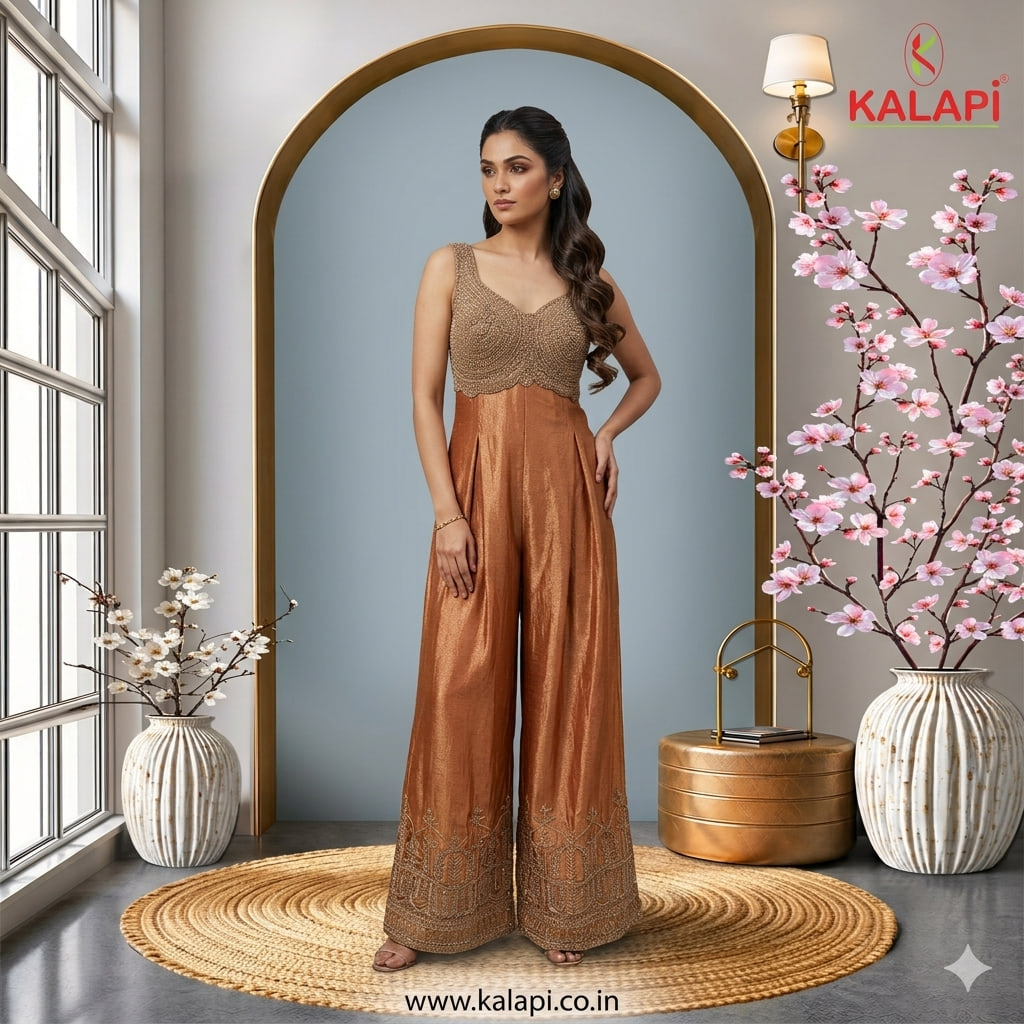 Jumpsuits look 3, ethnic jumpsuit at Kalapi Fashions, Borivali West, Mumbai