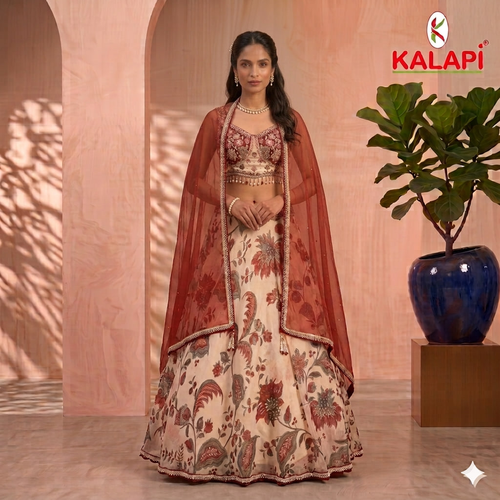 Lehengas look 8, lehenga at Kalapi Fashions, Borivali West, Mumbai