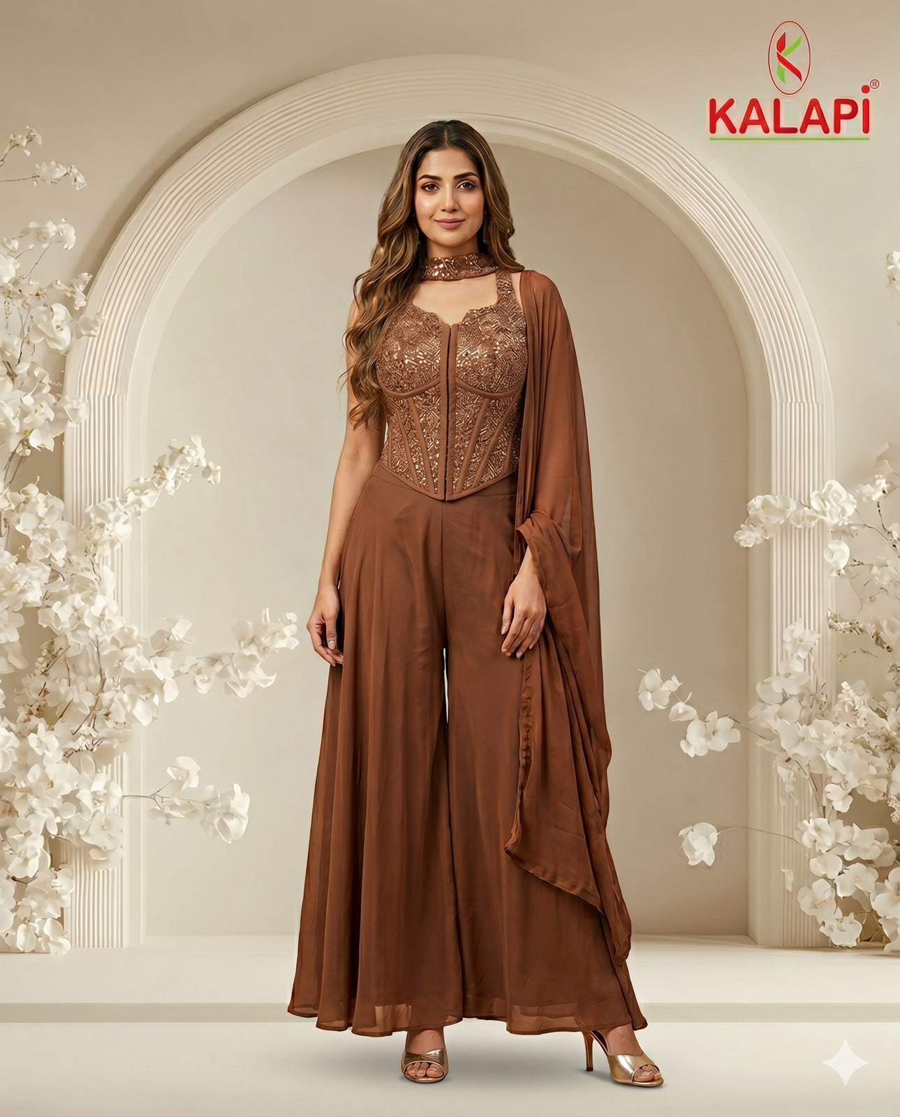 Palazzo Sets look 5, palazzo set at Kalapi Fashions, Borivali West, Mumbai