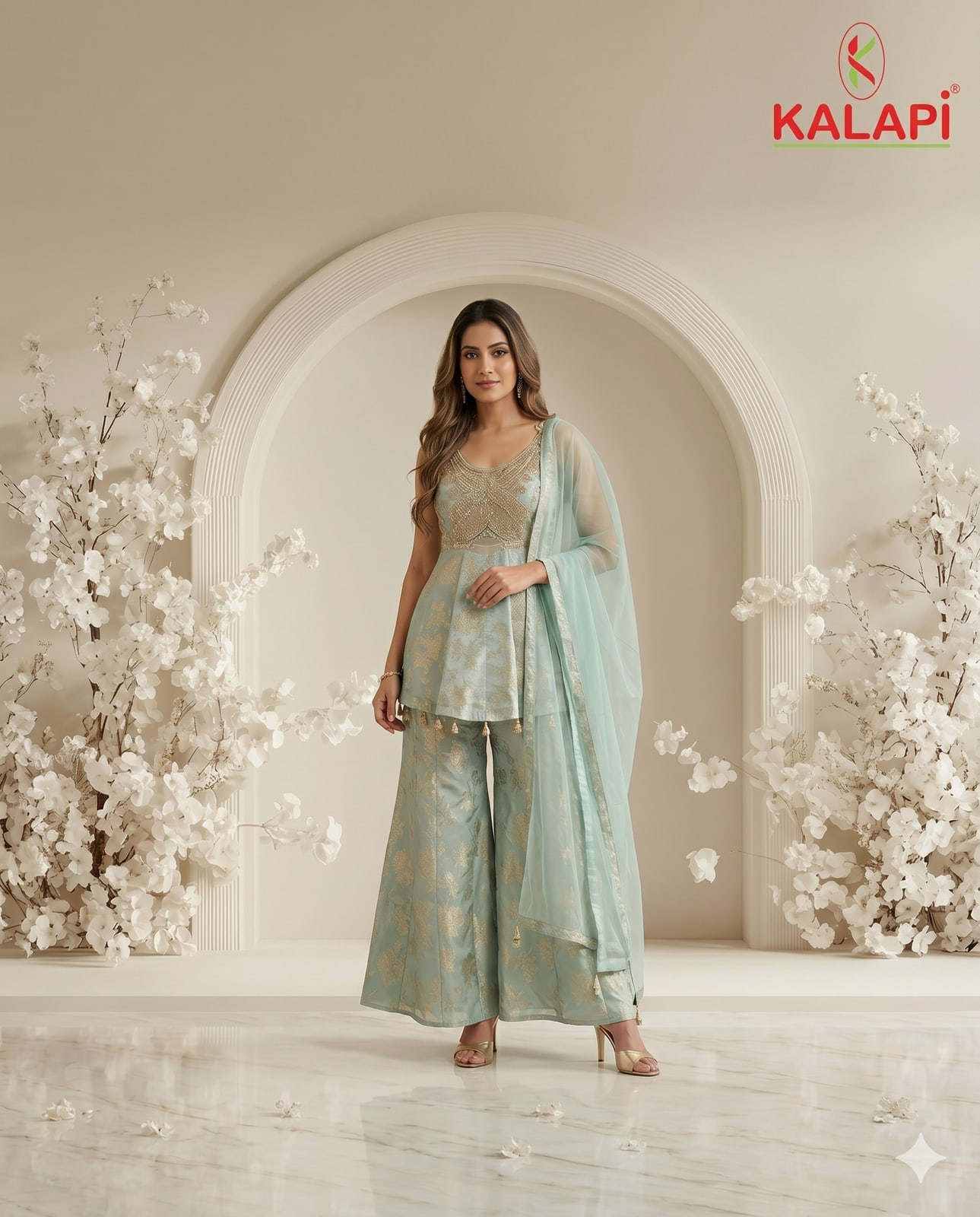 Palazzo Sets look 6, palazzo set at Kalapi Fashions, Borivali West, Mumbai