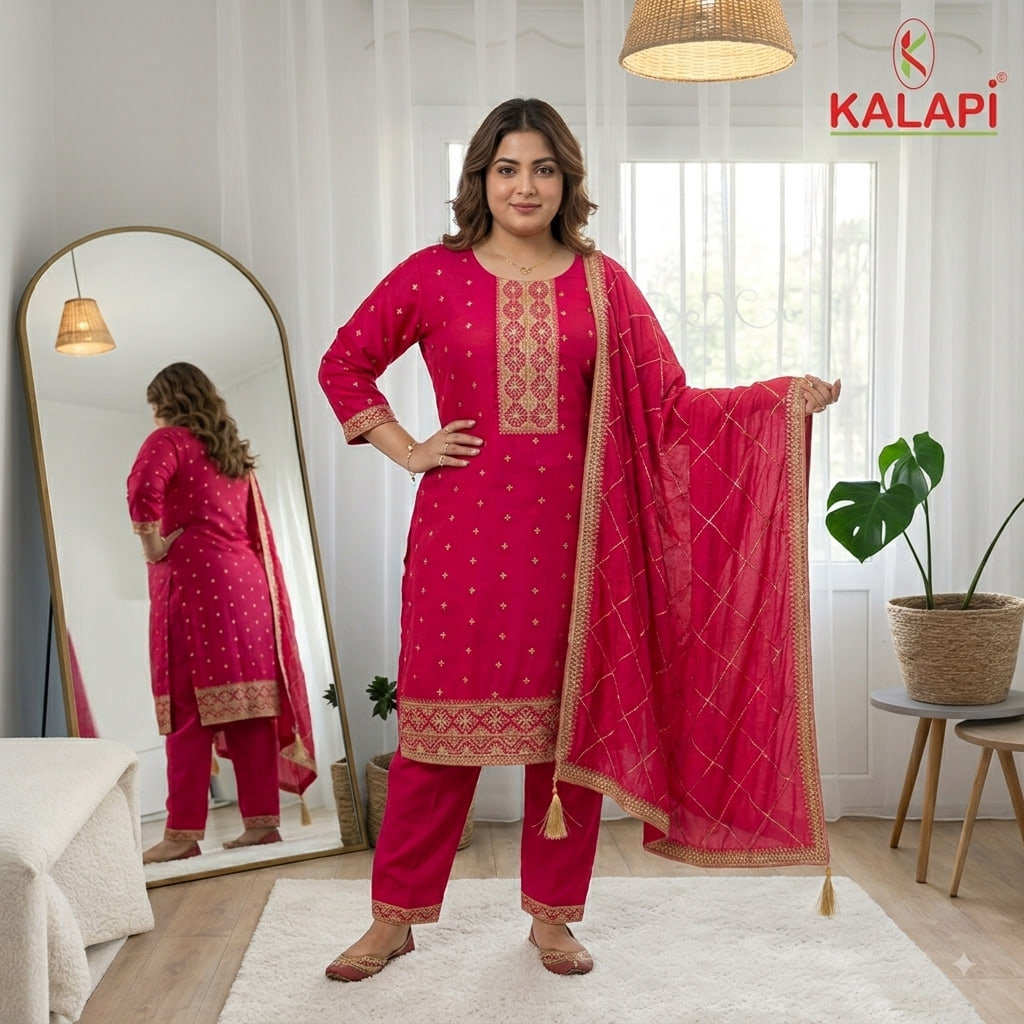 Plus Size look 02, plus size ethnic wear at Kalapi Fashions, Borivali West, Mumbai