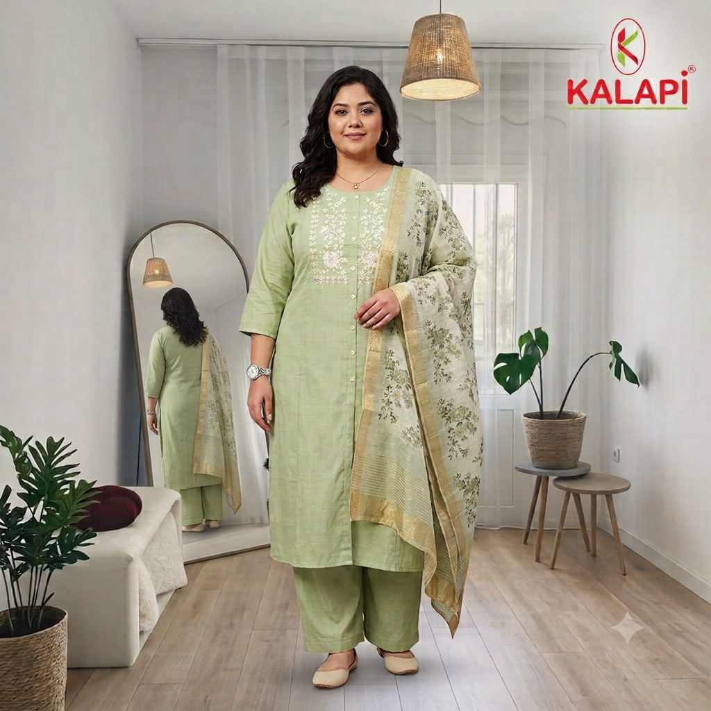 Plus Size look 08, plus size ethnic wear at Kalapi Fashions, Borivali West, Mumbai